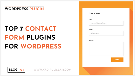 Top 7 contact form plugin for WordPress