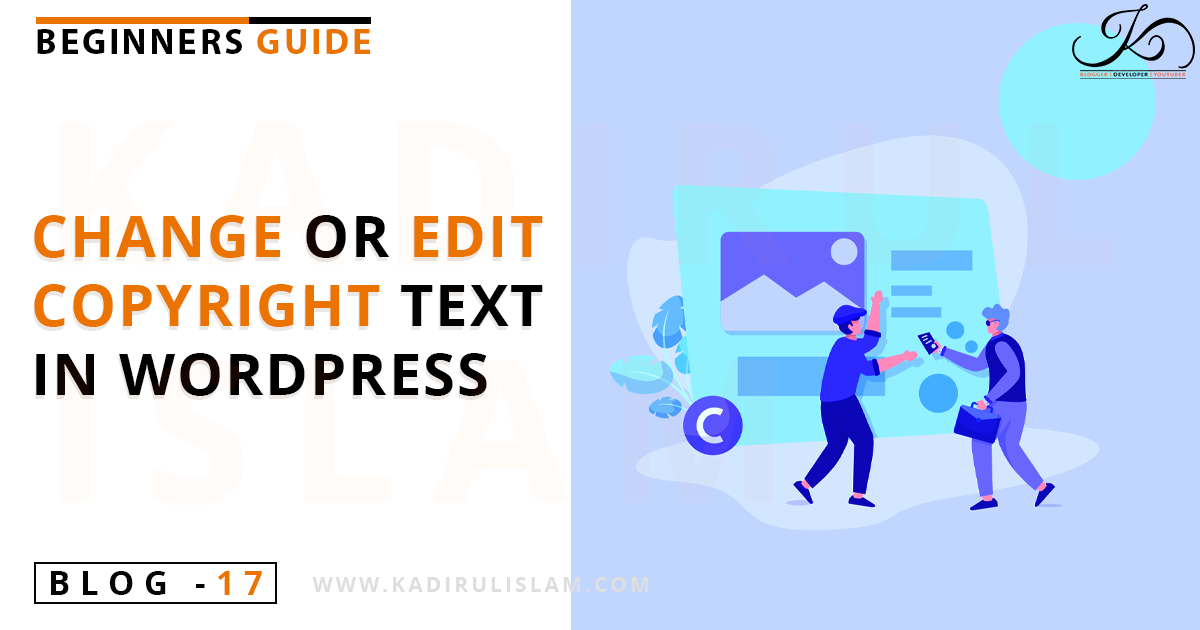 How to change or edit copyright text of your WordPress website